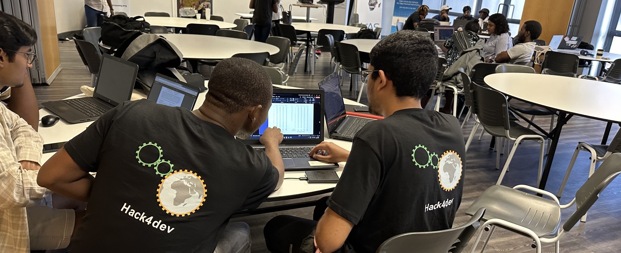 Students participating in an IDIA development activity