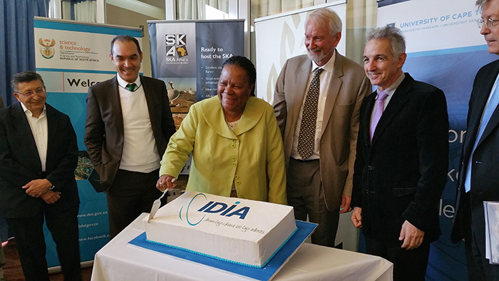 IDIA launch celebration with Minister Naledi Pandor and university partners